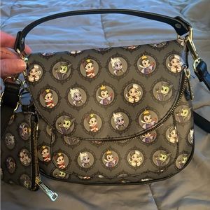 Loungefly Disney Villain expandable purse with mini coin purse